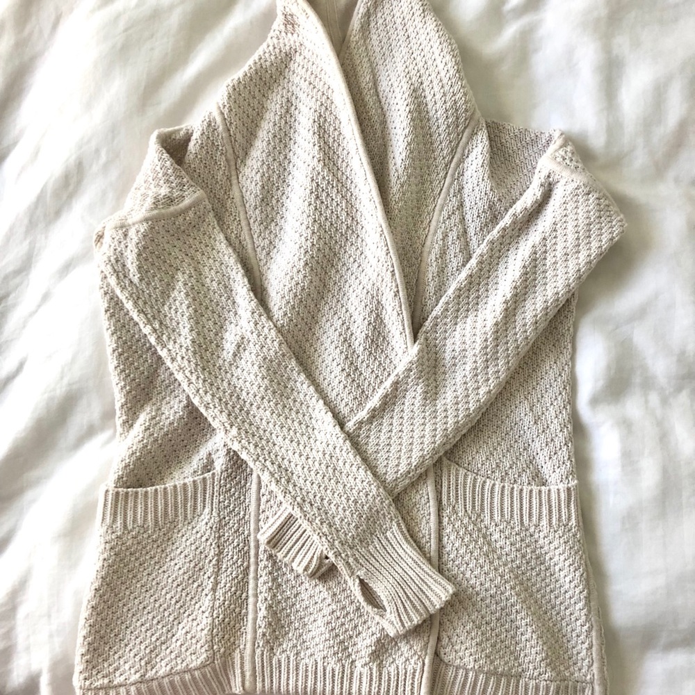 Lululemon cream cardigan